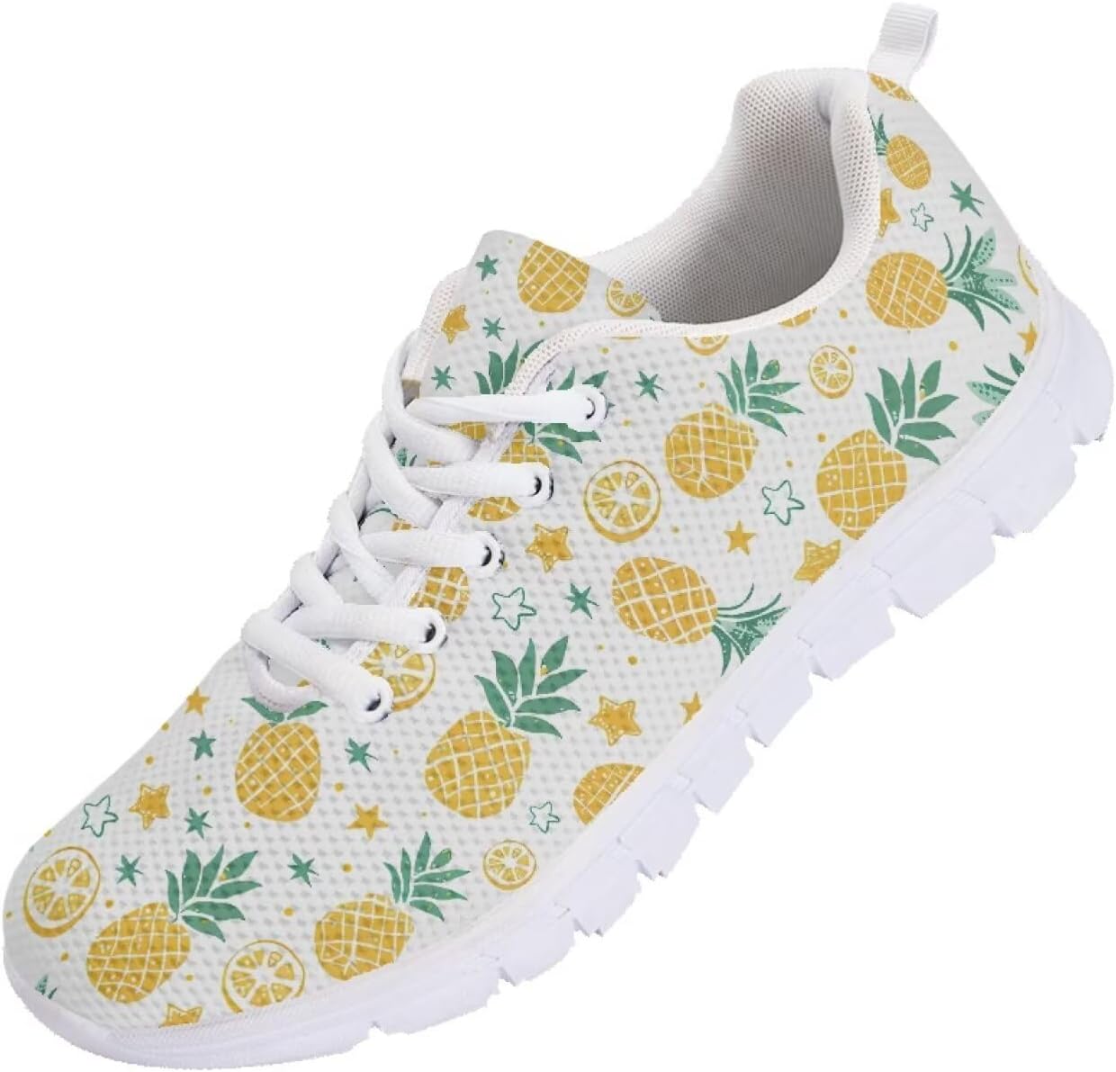 

Кроссовки для бега мужские Funnydude с забавным принтом, комфортные теннисные кроссовки, дышащие сетчатые кроссовки для спортзала, Pineapple