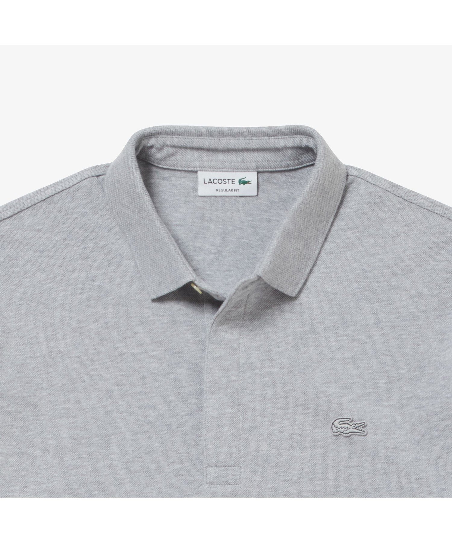 Рубашка-поло с длинными рукавами и планкой спереди LACOSTE, Gray — фото 3