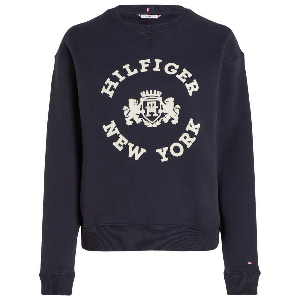 

Толстовка Tommy Hilfiger Mdn Varsity Flock Regular Fit, синий