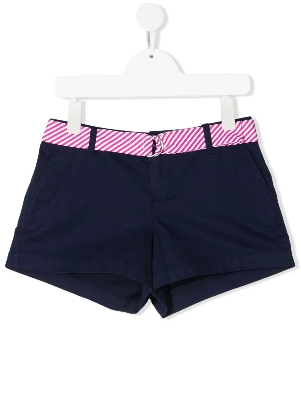 

Шорты с поясом в полоску POLO RALPH LAUREN KIDS, синий