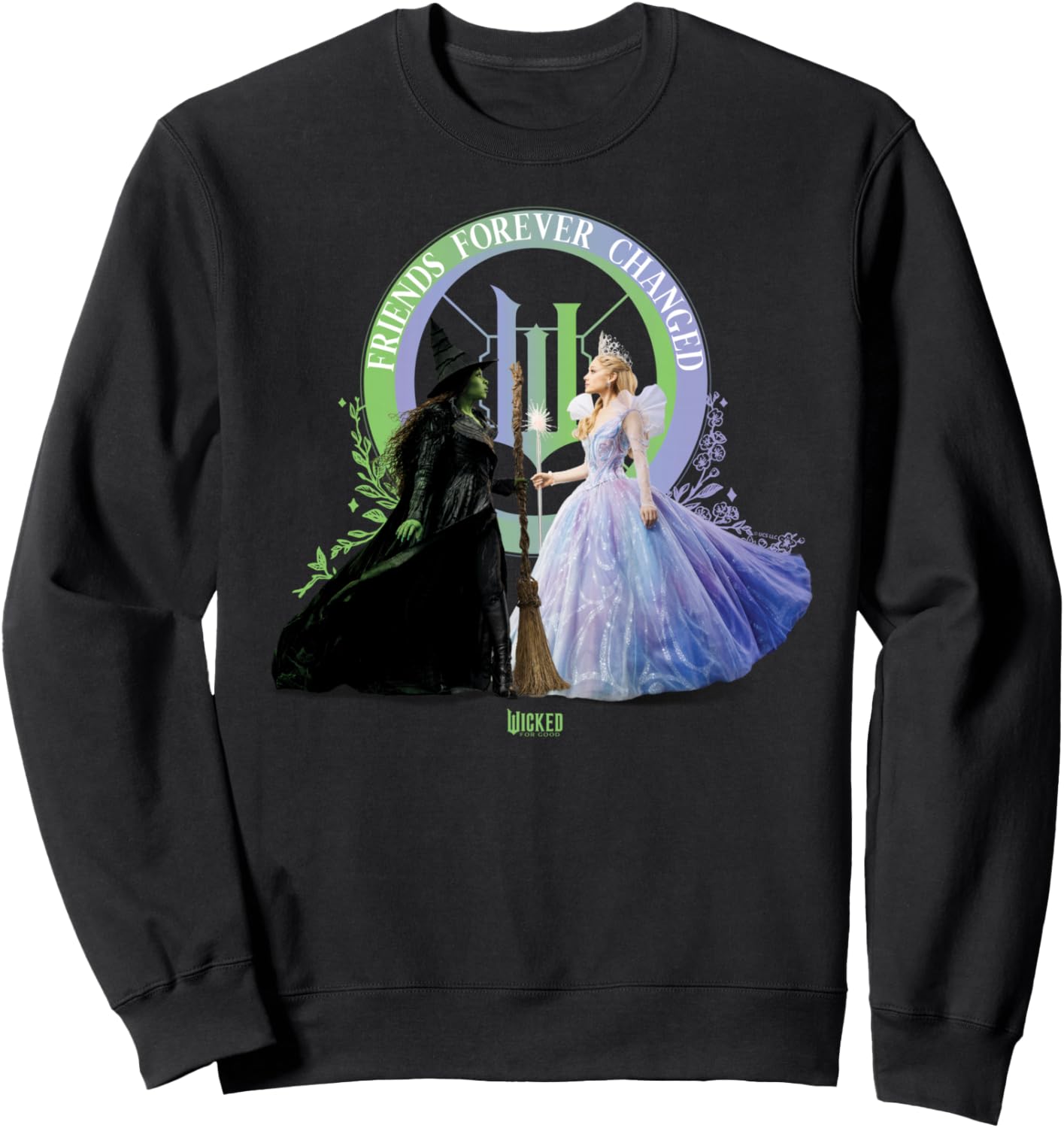 

Злая: За добро. Глинда и Эльфаба. Друзья навсегда. Толстовка Wicked, черный