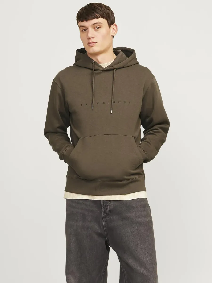 

Толстовка Jack & Jones с капюшоном "JJESTAR JJ SWEAT HOOD NOOS", цвет Canteen