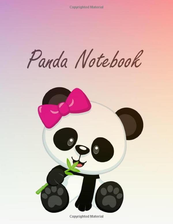 

Paneda notebook: Notebook , panda gifts , notebooks for women , 8.5 x 11 Book (Independently published)