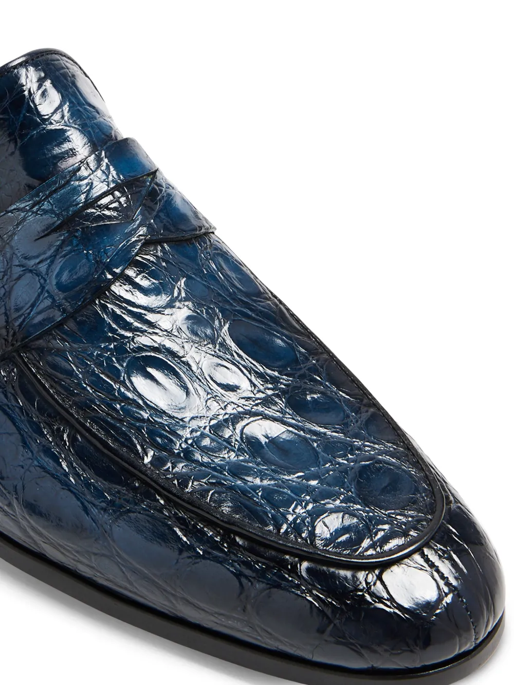 Лоферы с тиснением Magnanni, синий — фото 3