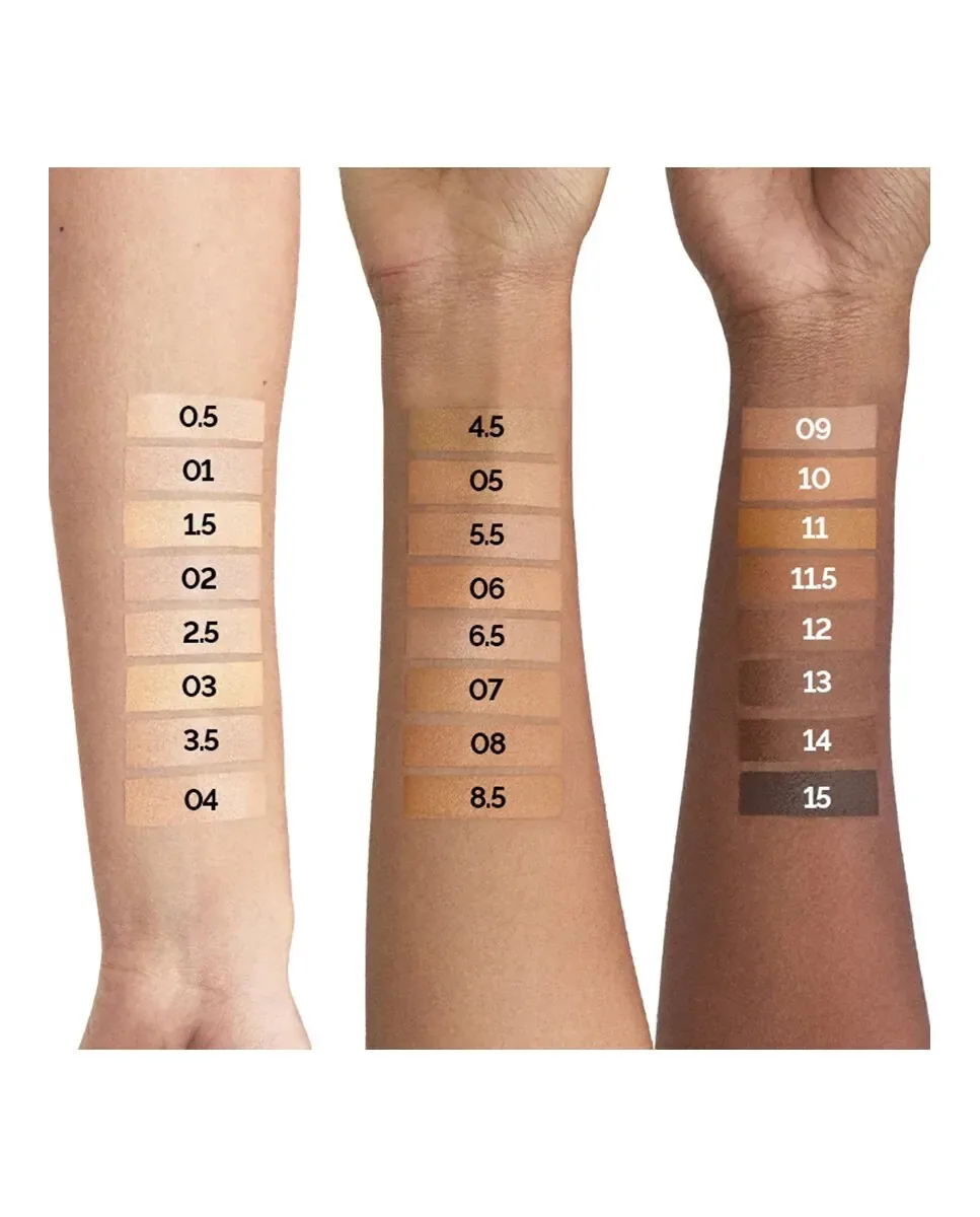 Тональная основа Glow And Care 30 мл Overskin Veralab, 01 Porcelain — фото 4