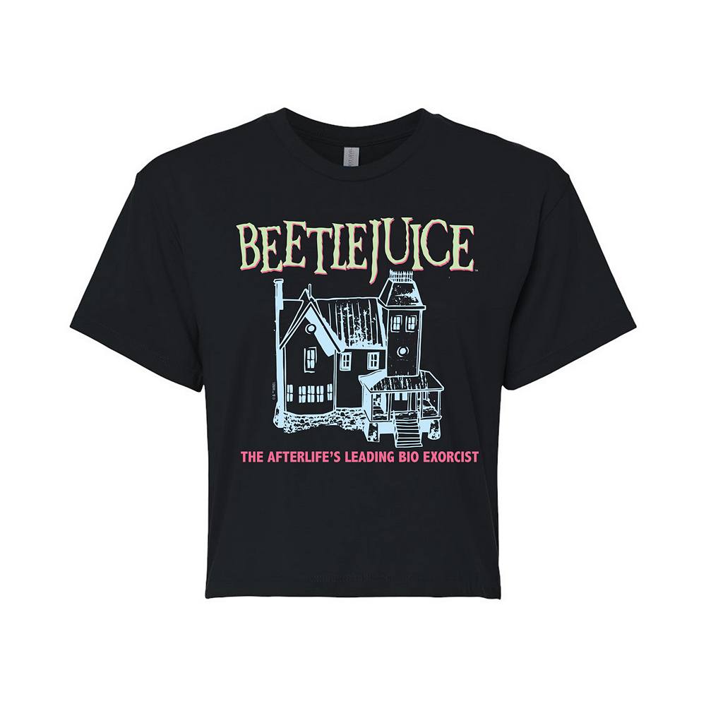 

Укороченная футболка Juniors' Beetlejuice House Licensed Character, черный