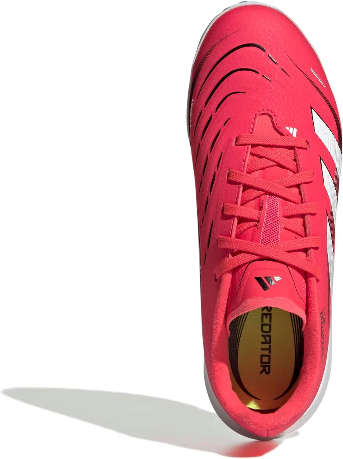 Футбольные кроссовки Adidas Originals Boys' League Predator для игры на траве, красный/белый/черный — фото 3