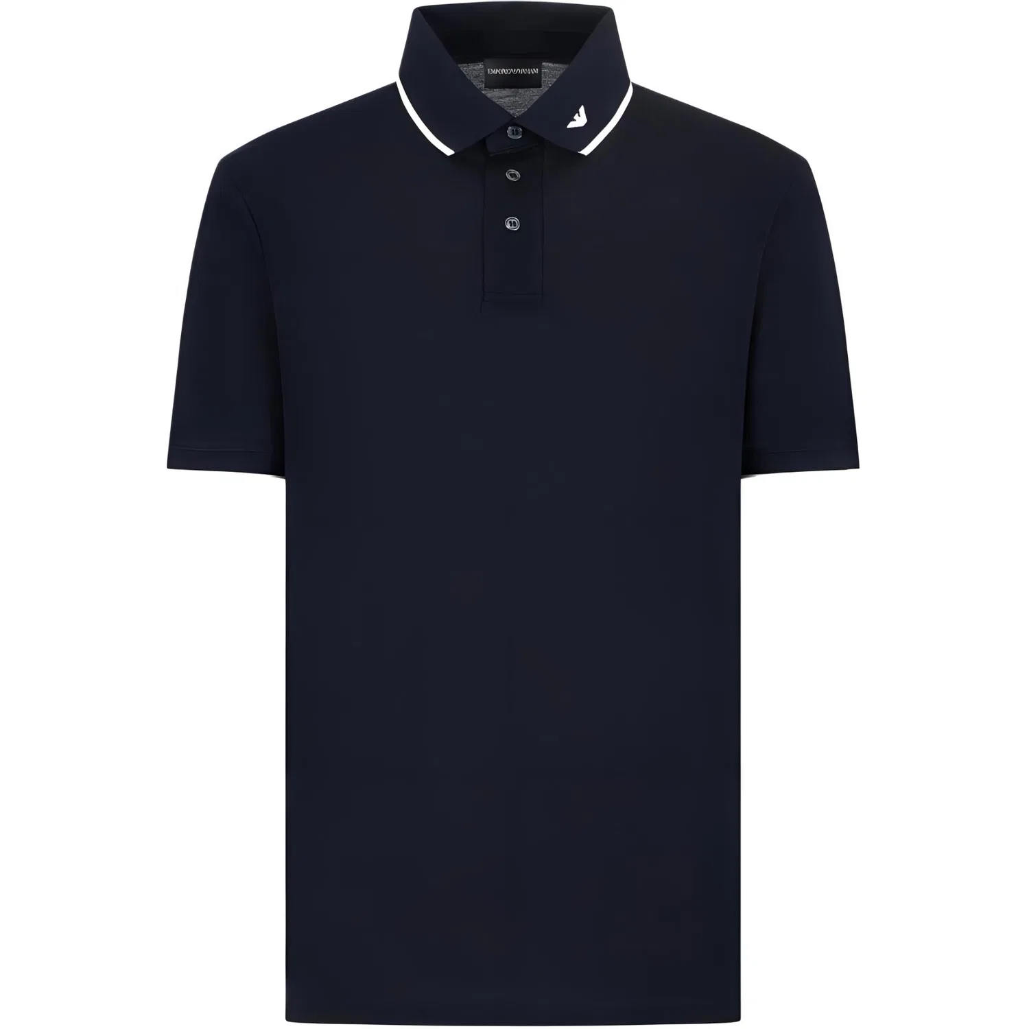 Поло с коротким рукавом с вышитым логотипом EMPORIO ARMANI, Marine Blue