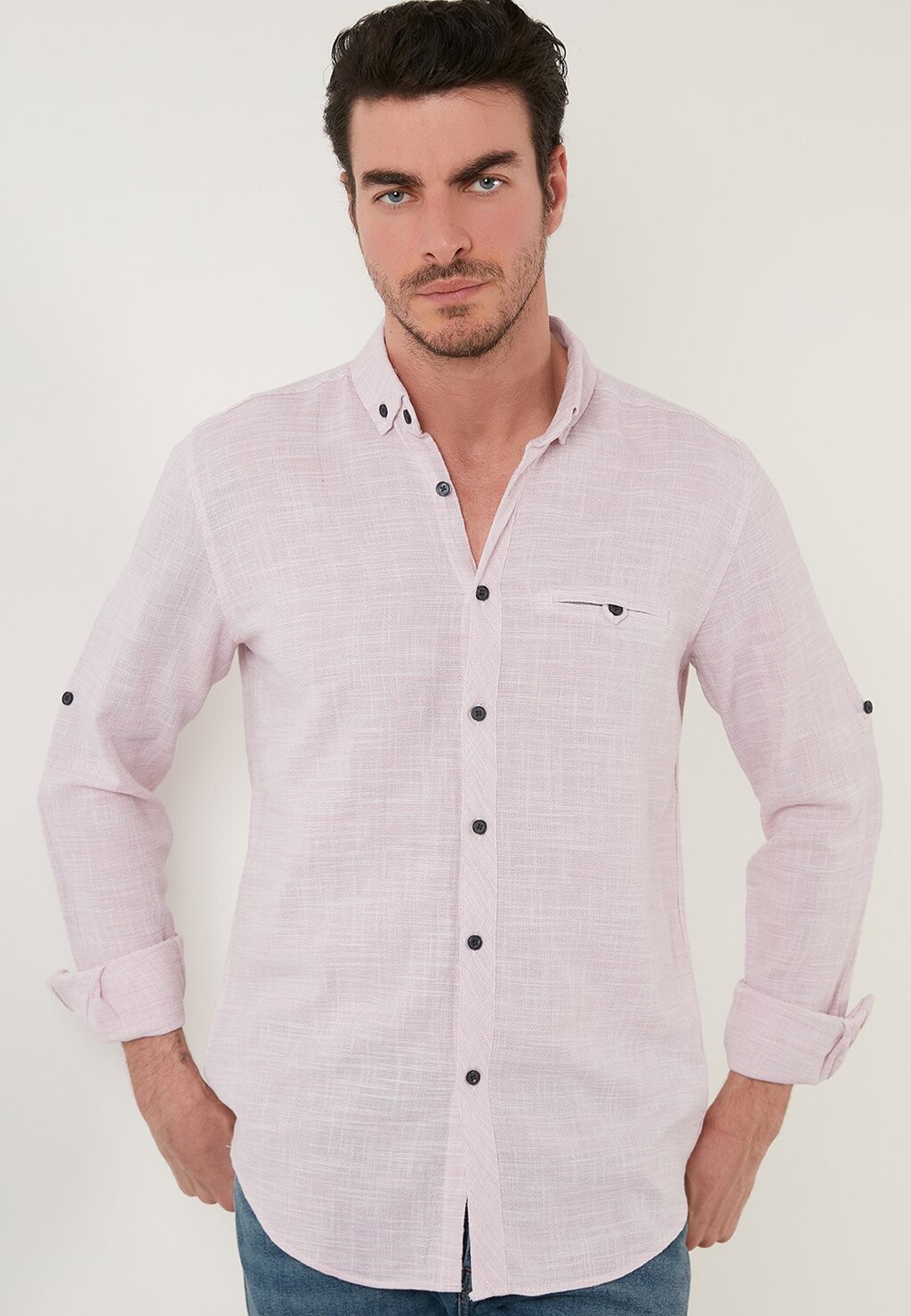 

Рубашка Slim Fit Buratti, цвет rose color