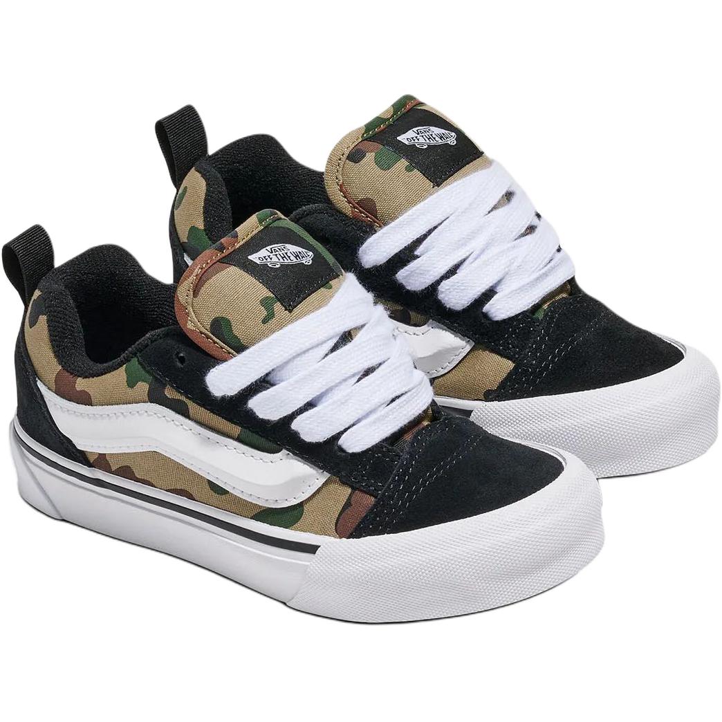 Vans Knu Skool Support Low top детские скейтборд кроссовки Black/Umber для детей 3-7 лет — фото 3