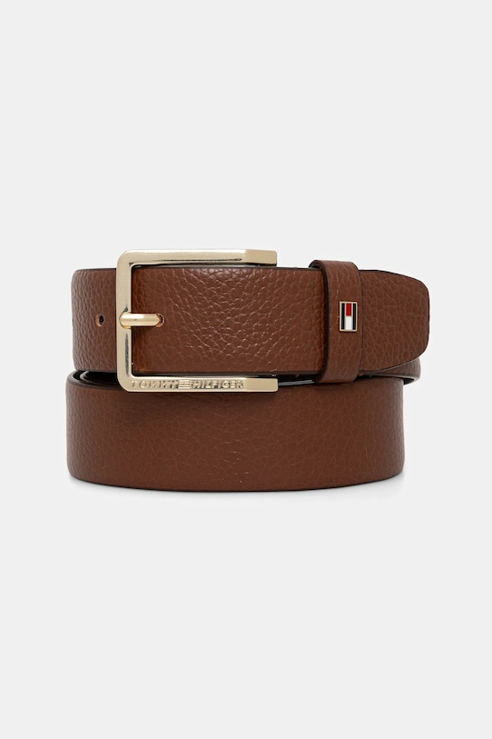 

Кожаный ремень Tommy Hilfiger, коричневый