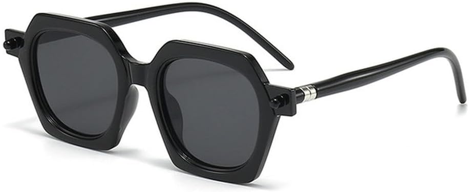 

Солнцезащитные очки LVTFCO в винтажной оправе с большой рамкой для женщин и мужчин, ретро-очки с многоугольными линзами, прямоугольные солнцезащитные очки для мужчин и женщин, 1