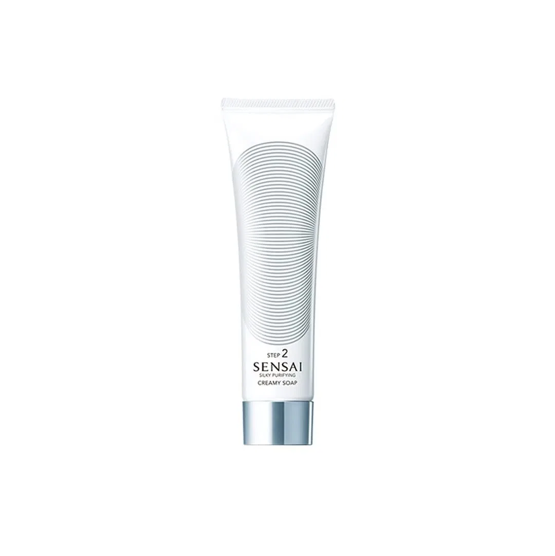 Кремовое мыло для очищения «Silky Purifying Creamy Soap Cleansing Foam Step 2» от Kanebo Sensai ‎Sensai