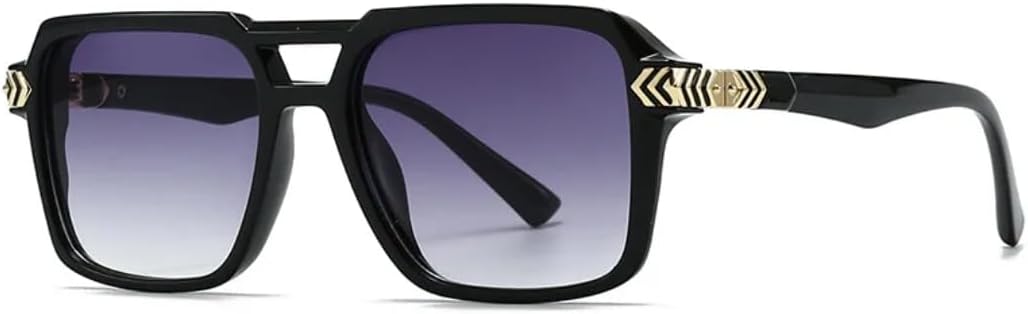 

Солнцезащитные очки для мужчин и женщин - защита UV400 - двойные перемычки, большая оправа, градиентные линзы, для занятий спортом на открытом воздухе и вождения DSVIGF, Tyj516-3