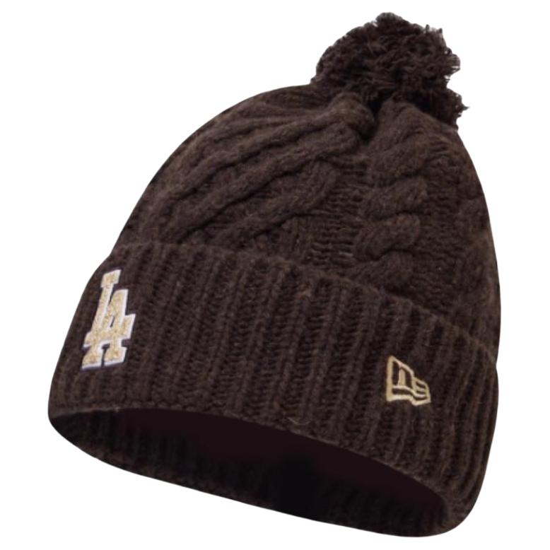 

New Era Los Angeles Dodgers шапка-бини из овечьей шерсти унисекс коричневая