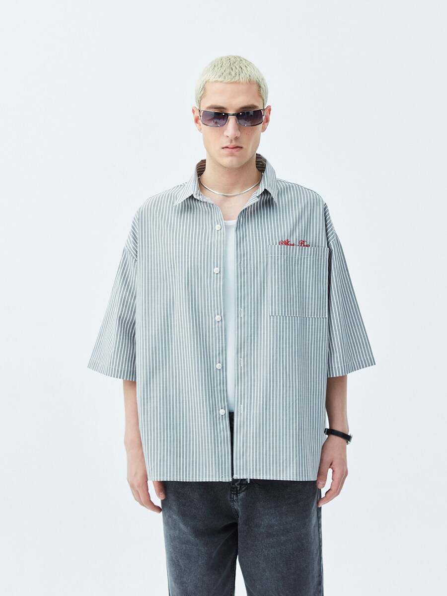 

Рубашка на пуговицах Comfort fit VAMOS CLO Sherman, серый