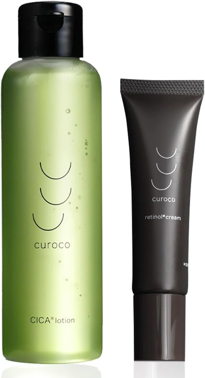 Набор для ухода за кожей Curoco Medicated Cica & Houttuynia Cordata Lotion/Retinol Cream