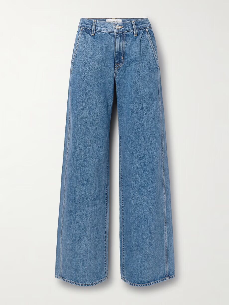 

Джинсы широкого кроя с заниженной талией Mica Slvrlake, цвет Mid denim