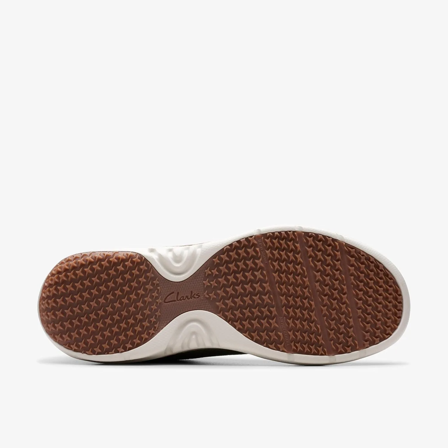 Мужские нескользящие кроссовки Clarks Pro Knit, каменный — фото 3