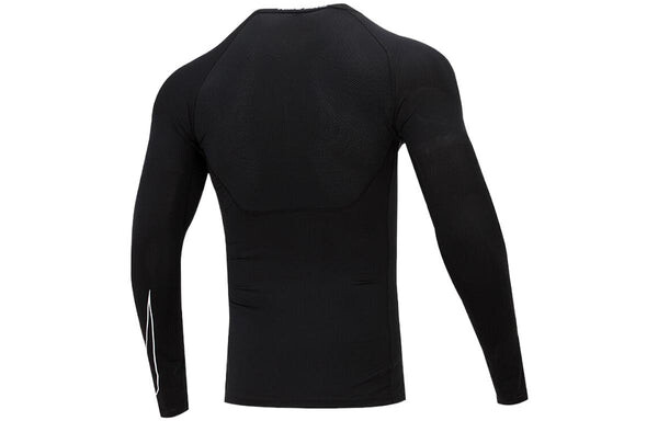 Футболка Men's Nike Pro Dri-fit Athleisure Casual Sports Round Neck Breathable Long Sleeves Black T-Shirt, черный — фото 2