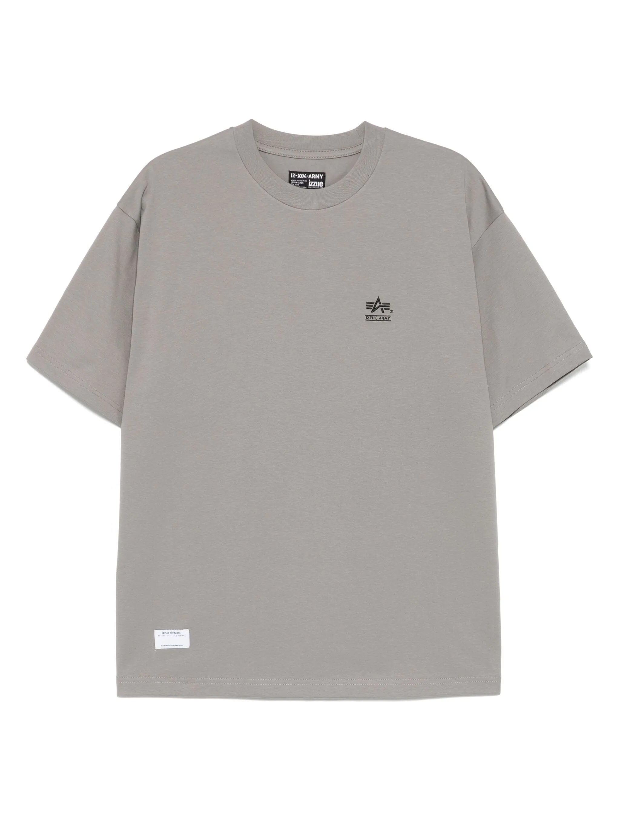 

Футболка с вышитым логотипом Izzue, серый