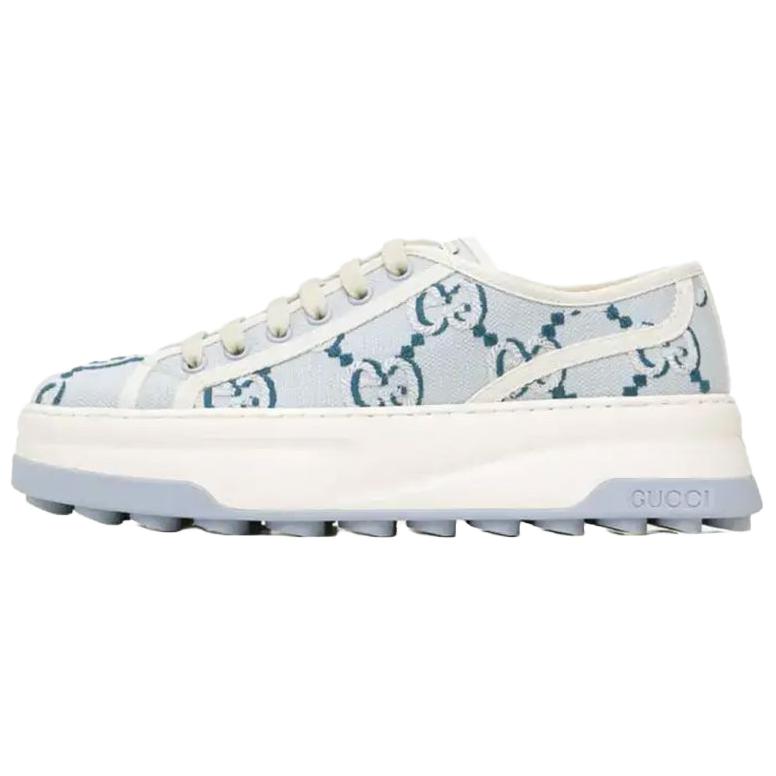 GUCCI Теннисные 1977 низкие повседневные кроссовки Women's Blue — фото 3