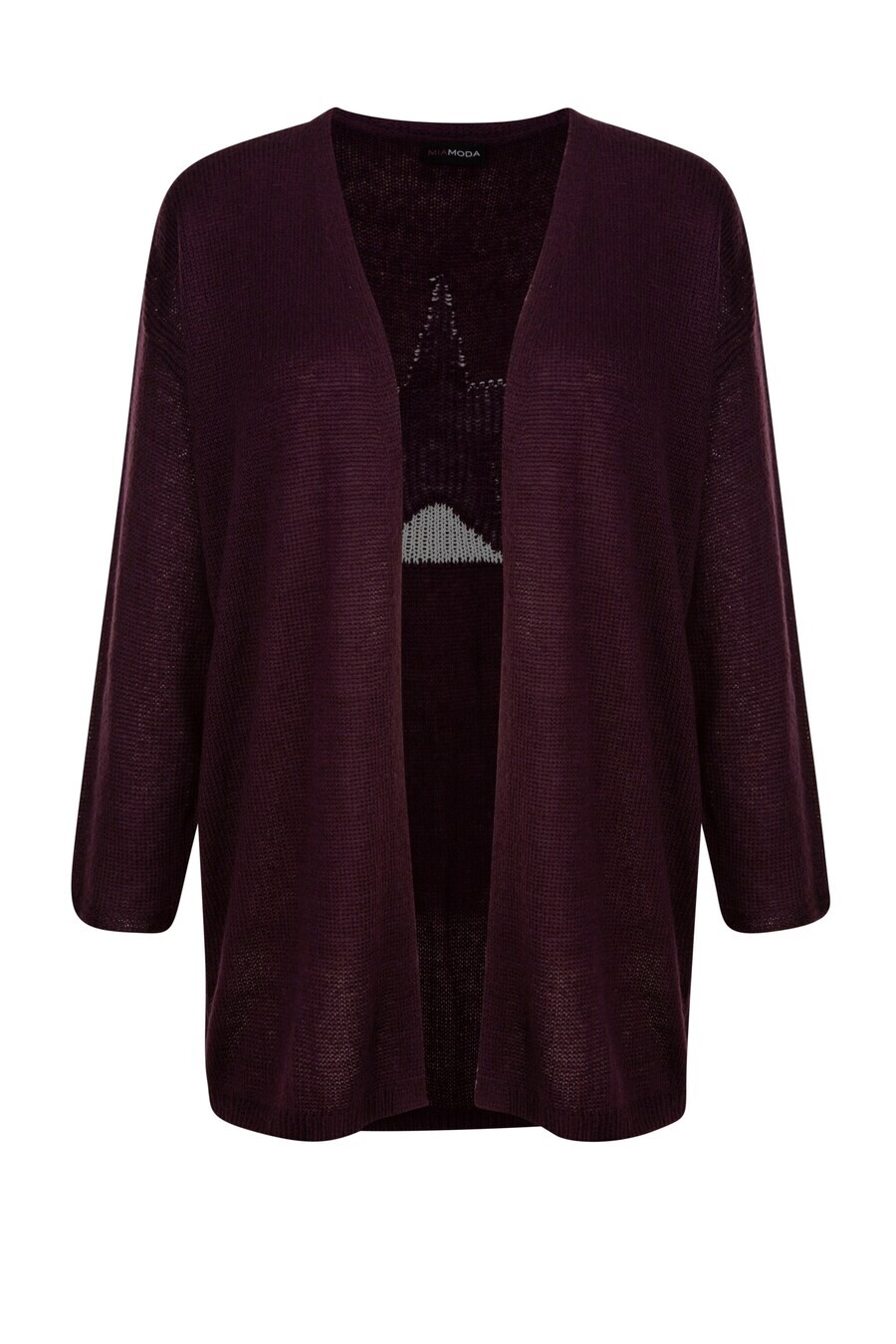 

Вязаный кардиган MIAMODA Knit Cardigan, бордо