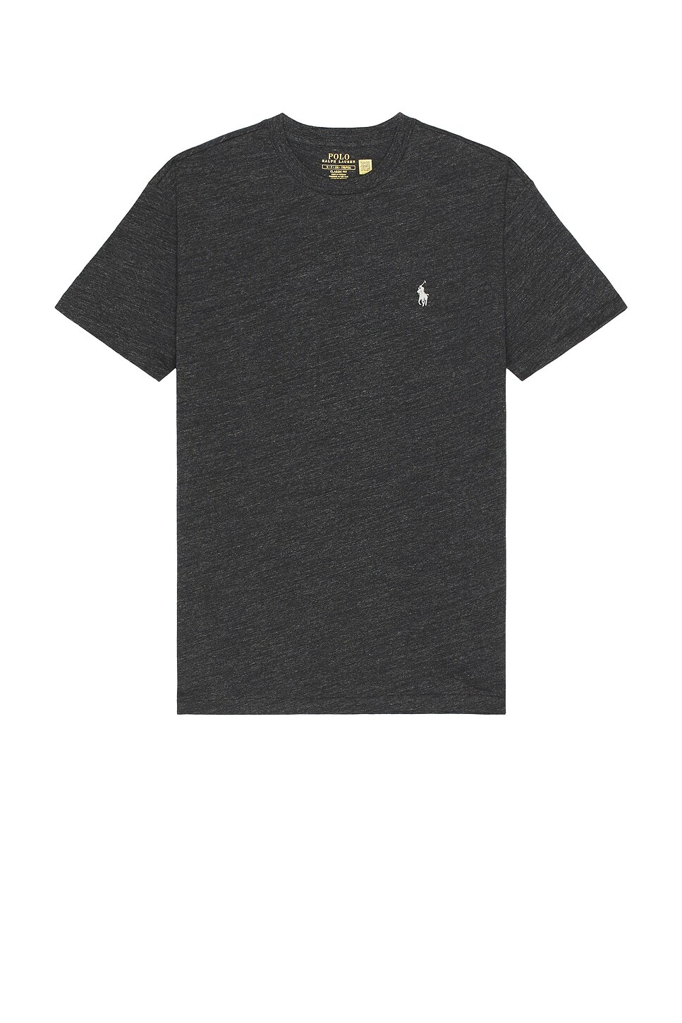 

Однотонная футболка с коротким рукавом Polo Ralph Lauren, цвет Black Marl Heather