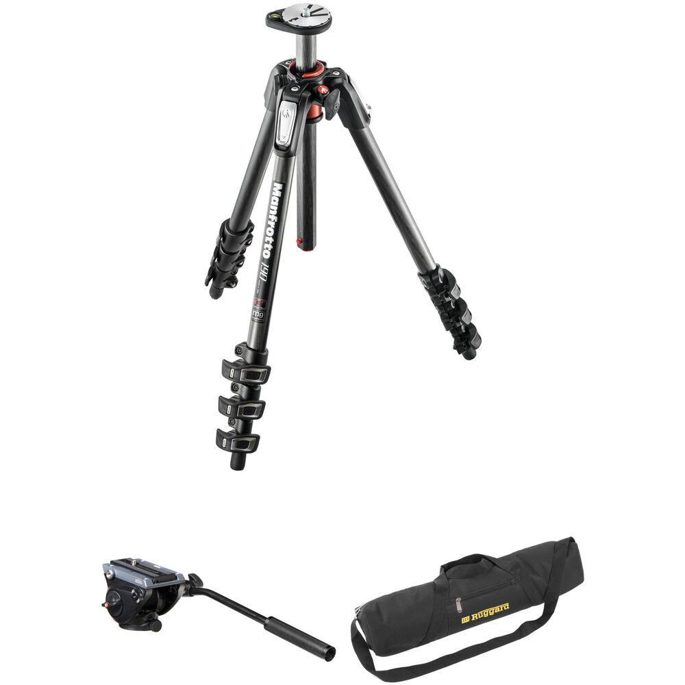 

Жидкостная головка Manfrotto MVH500AH с плоским основанием, штативные ноги MT190CXPRO4, мягкий чехол