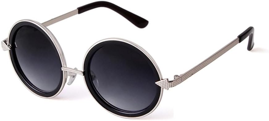 

Солнцезащитные очки в стиле ретро-панк 2027 года, круглые, стильные, женские, из сплава, разноцветные, с линзами, защищающими от УФ-излучения UV400, для лета MTZJH, C3