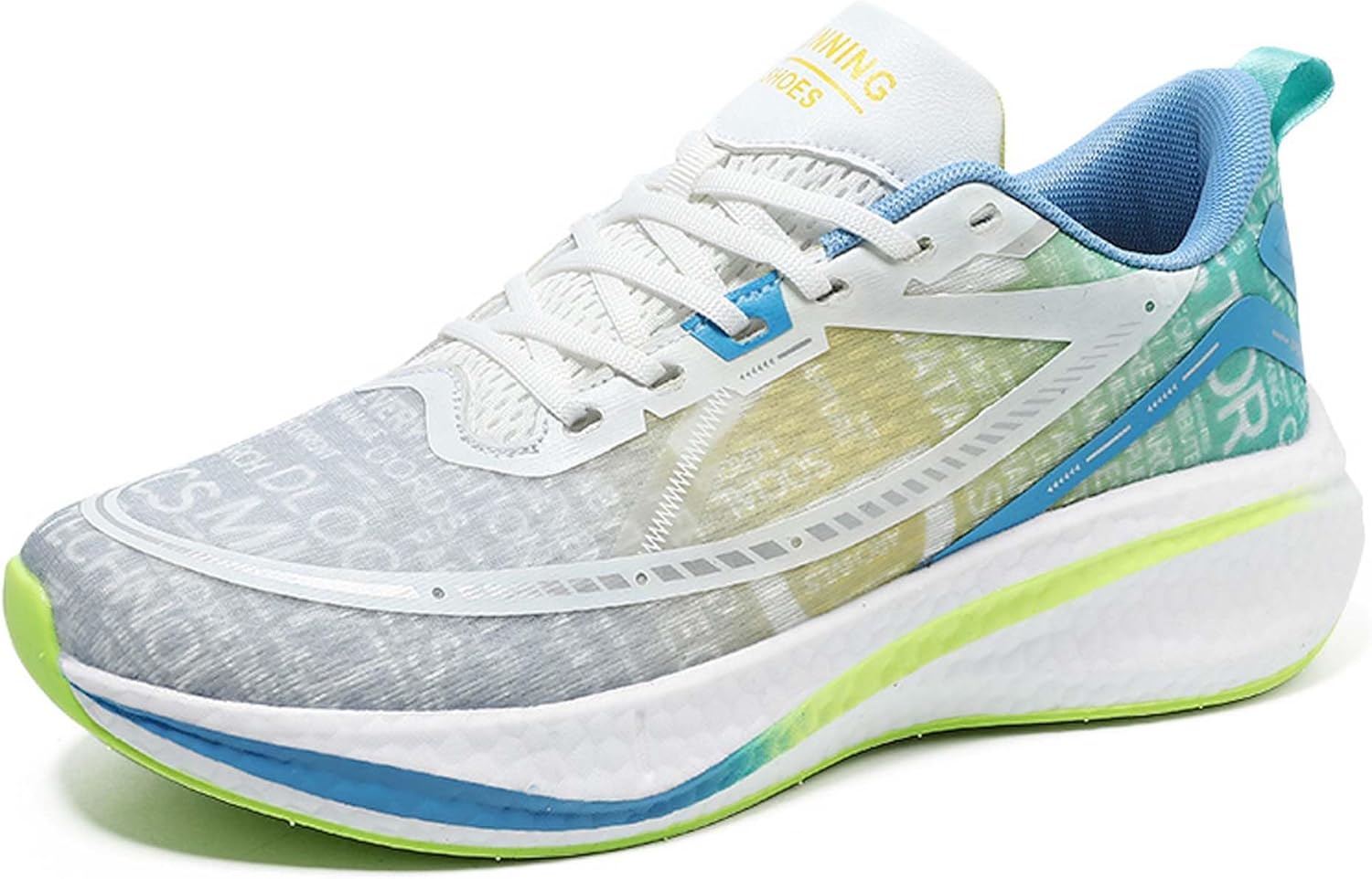 

Кроссовки для баскетбола с люминесцентной шнуровкой и цветовой маркировкой, удобные походные кроссовки для мужчин и женщин Dzbajrqm, желтый