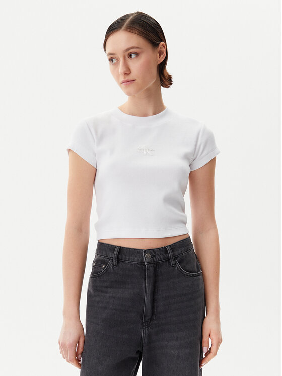 

Футболка обычного кроя LV047AB802 Calvin Klein Jeans, белый