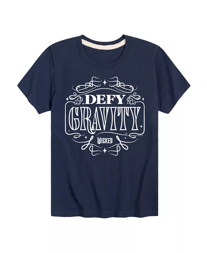 

Футболка с принтом "Defy Gravity" для мальчиков старшего возраста Wicked, синий