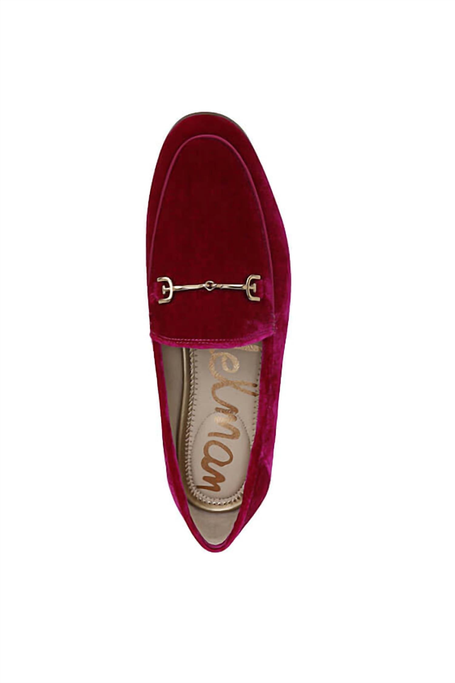 Женские лоферы Loraine с пряжкой в цвете малина Sam Edelman, Raspberry — фото 3