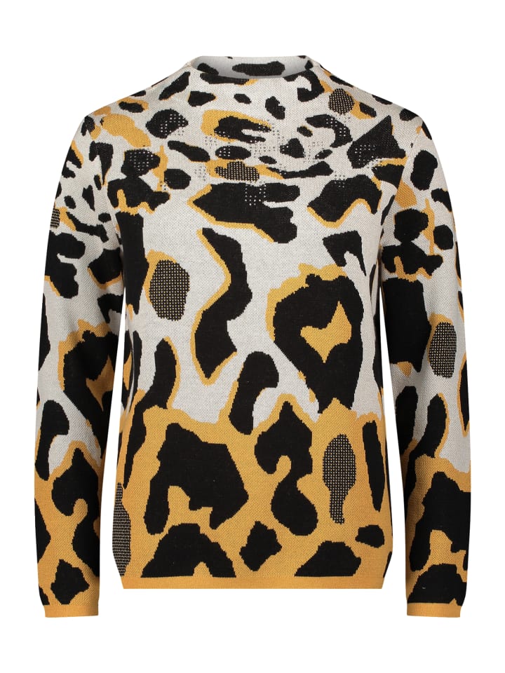 

Жаккардовый свитер с бежево-желтыми вставками Betty Barclay