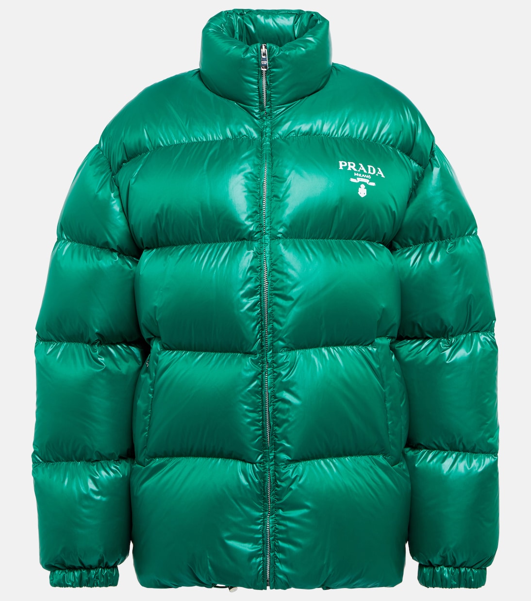 

Пуховик с логотипом Prada, Smeraldo
