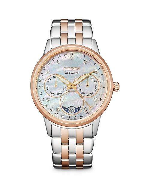 

Часы-календарь Eco-Drive, 37 мм Citizen, цвет White