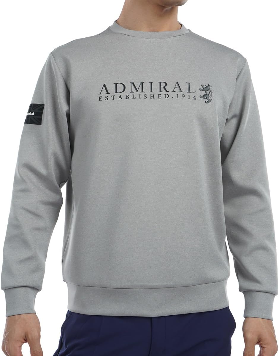 

Мужская картонная толстовка Admiral Golf с логотипом Rampant, модель ADMA470, серый