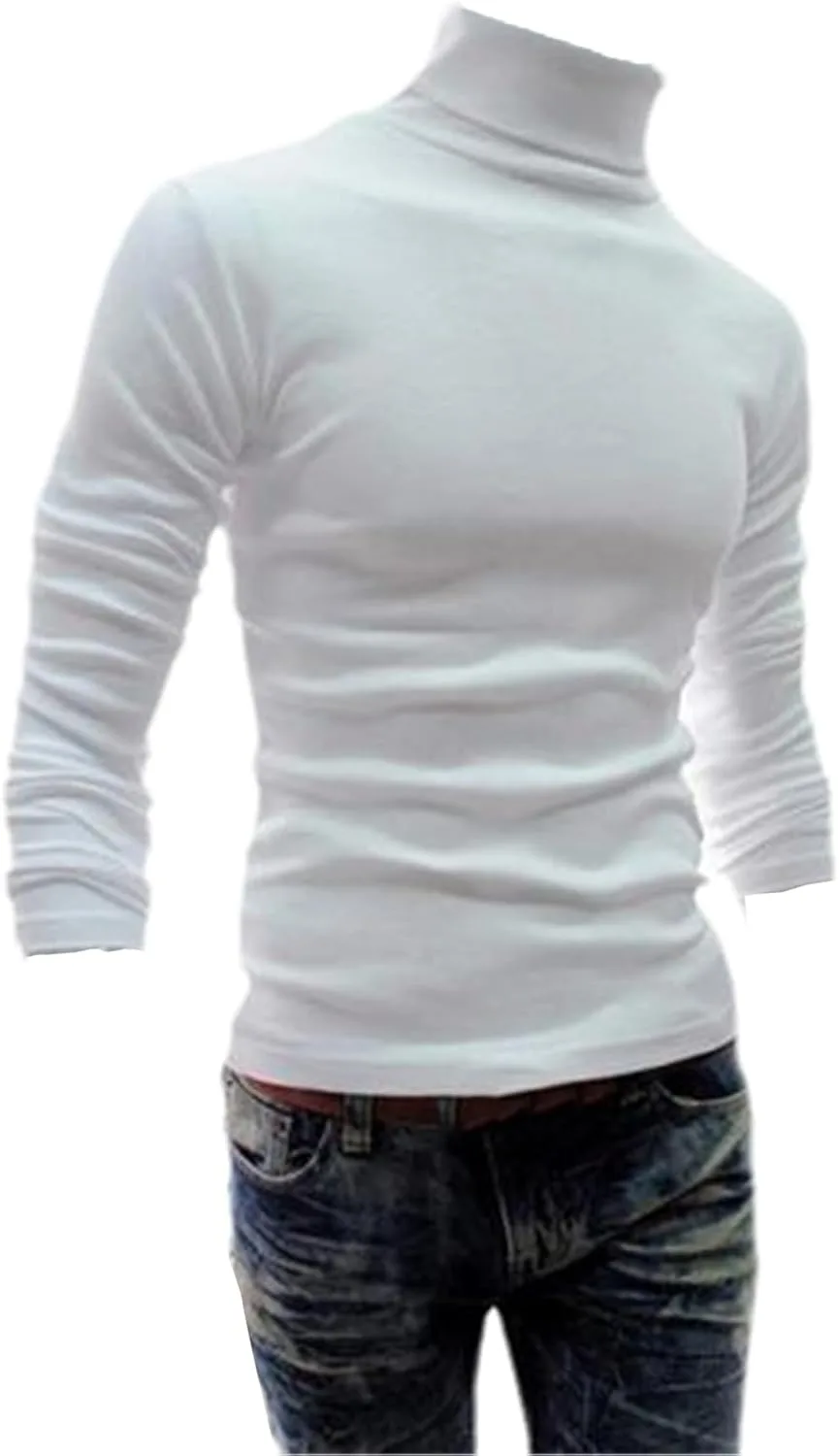 

Мужской свитер с длинным рукавом и воротником-стойкой