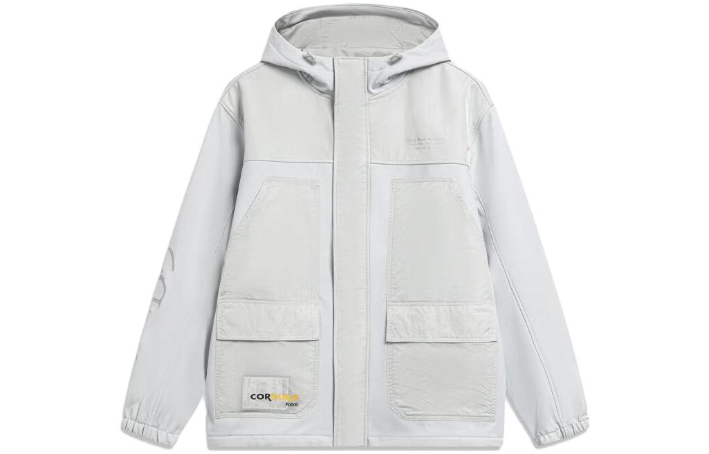 

Мужская куртка LiNing Wade Collection Stone Gray Beige White