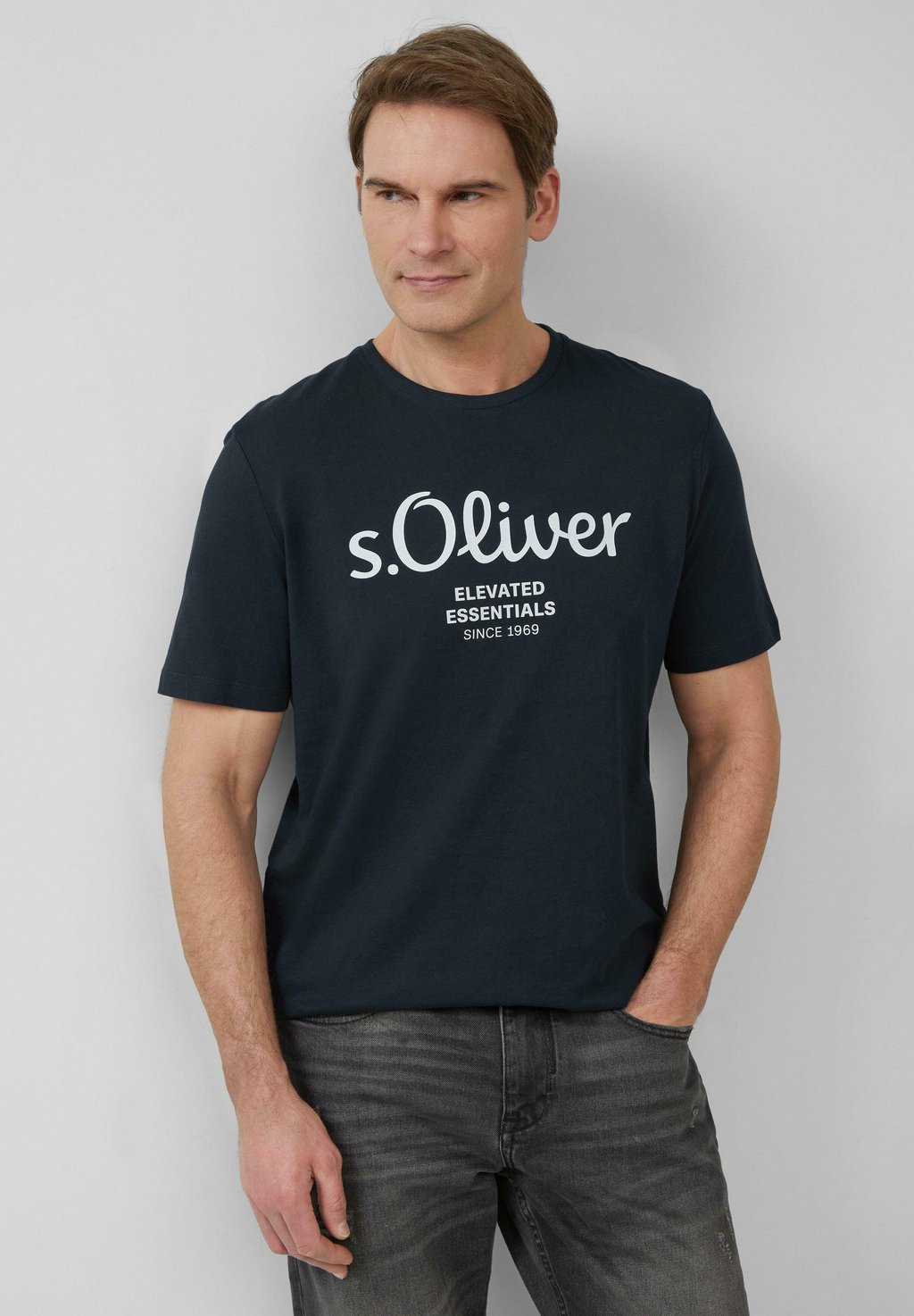 

Футболка с принтом MIT LOGO s.Oliver, темно-синий