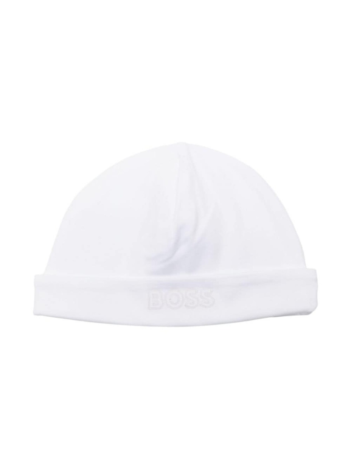 

BOSS Kidswear шапка бини с вышитым логотипом, белый