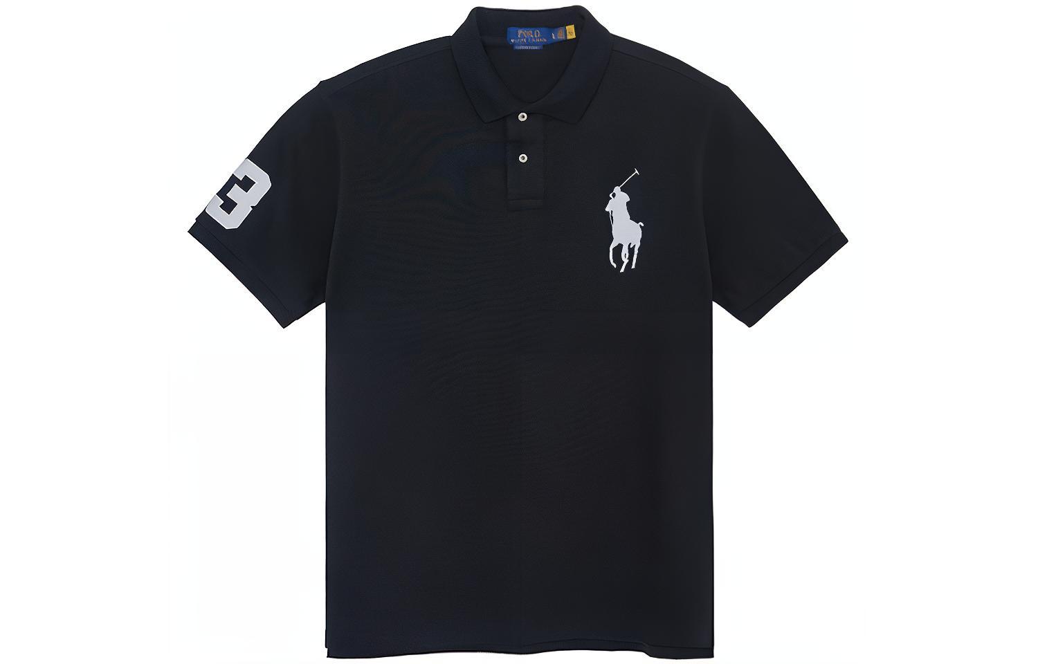 

Рубашка-поло с вышитым логотипом Polo Ralph Lauren, черный