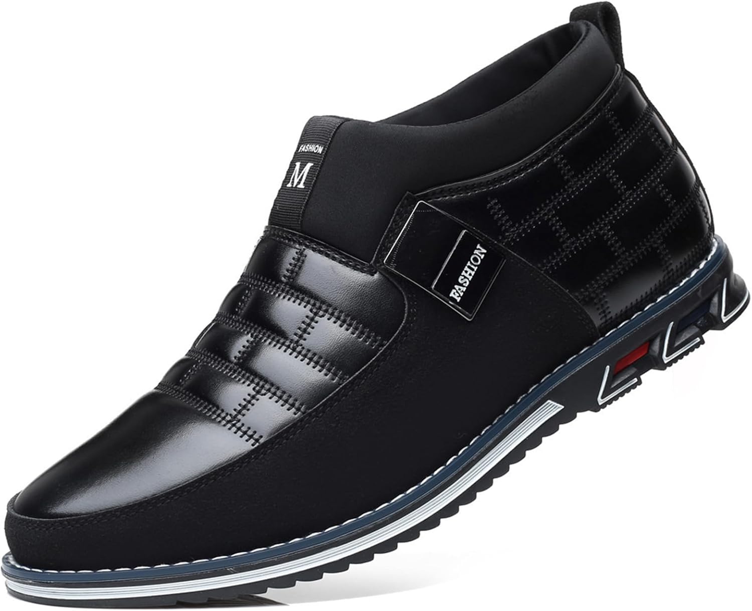 

Мужские повседневные лоферы Crepuscute, удобные легкие мокасины на плоской подошве для улицы, прогулок, вождения, делового офиса и модного гардероба, черный