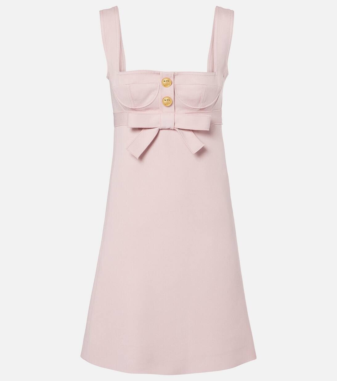 

Мини-платье из крепа с бантом Giambattista Valli, цвет quartz rose