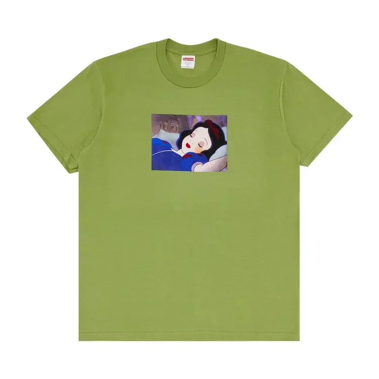 Футболка Supreme "Белоснежка" цвета "Мох"