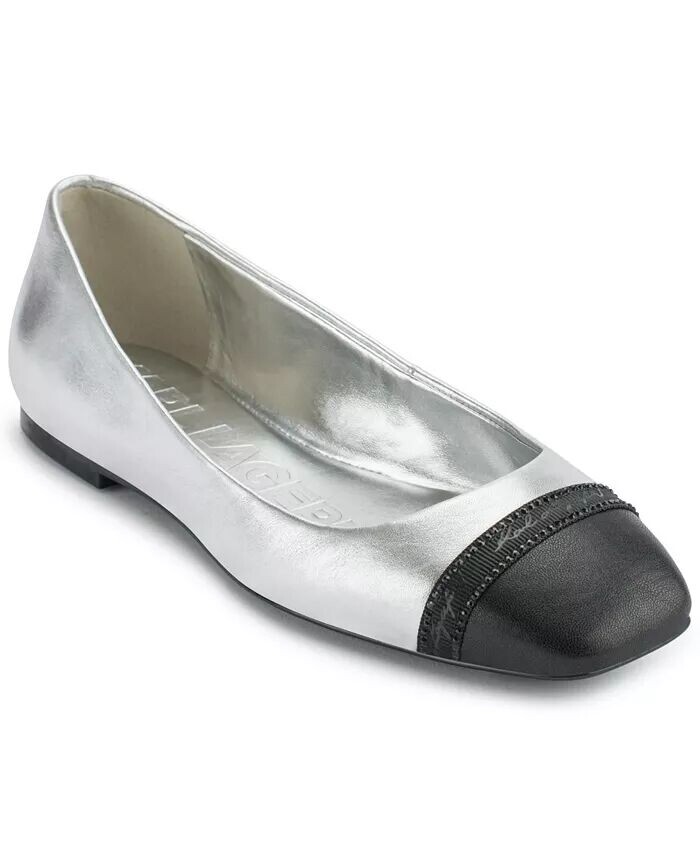 Женские балетки Zayne Square-Toe KARL LAGERFELD PARIS, мультиколор