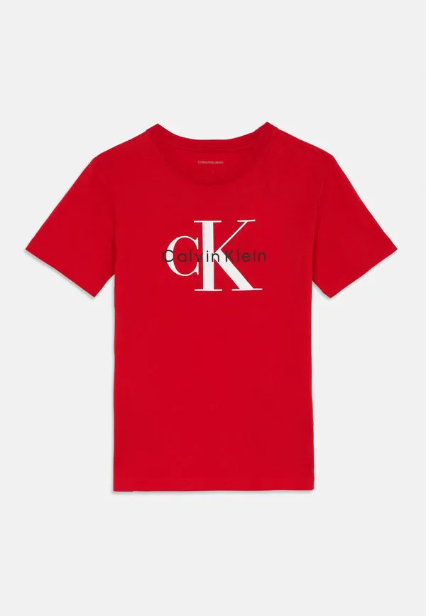 Футболка унисекс с монограммой и принтом. Calvin Klein Jeans, Red — фото 3