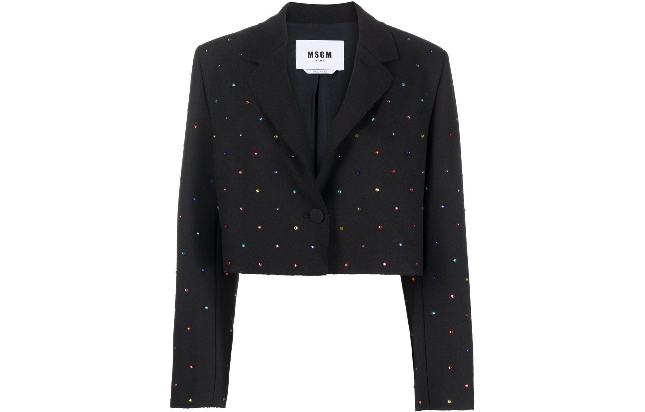 

MSGM Женский пиджак для делового костюма, Black