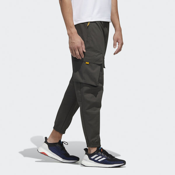 Брюки th pnt cargo pocket woven bundle feet casual long pants brown Adidas, коричневый — фото 4